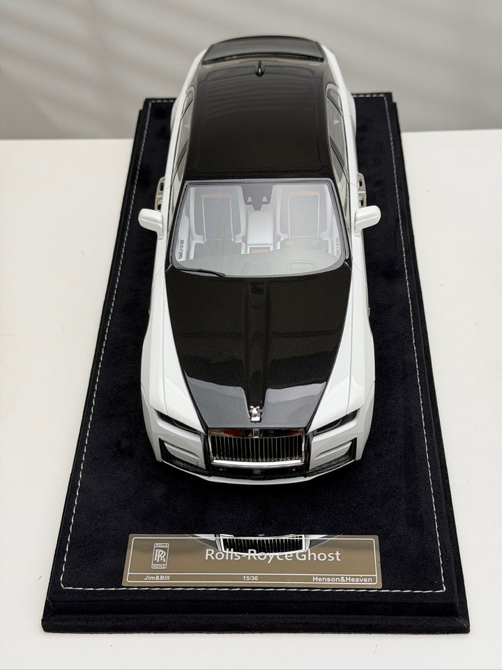 Rolls-Royce Ghost (White/ Black) [Henson&Heaven] 1/18 scale