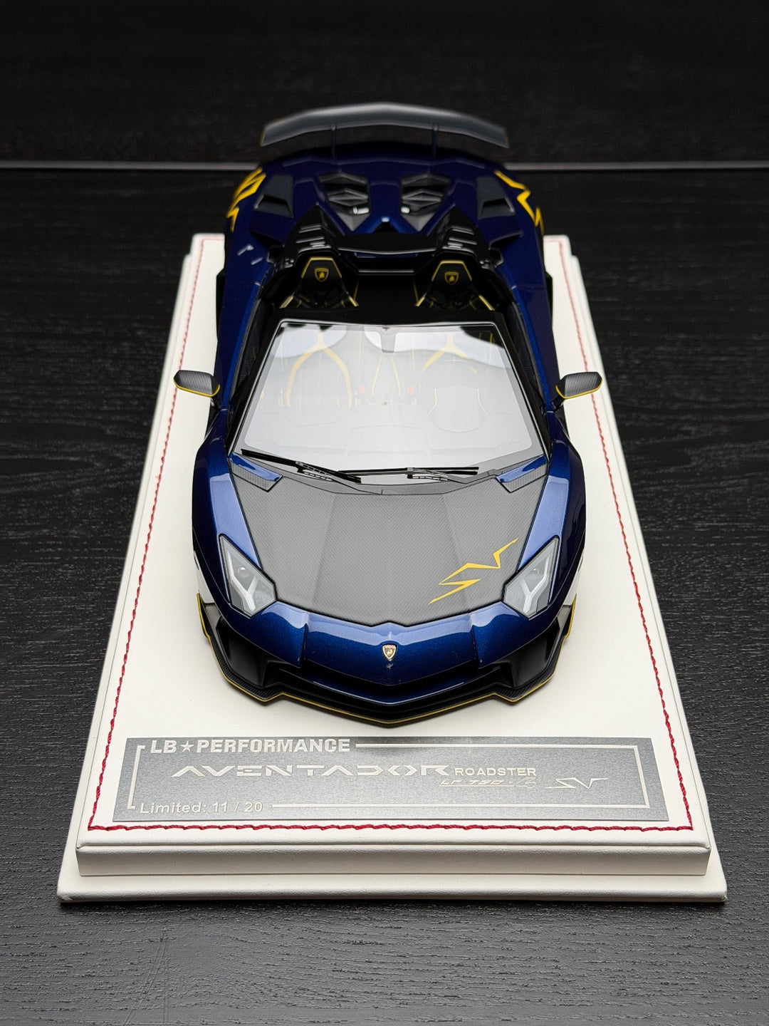 Lamborghini Aventador SV Roadster LBWK (Met. Blue) [Davis & Giovanni] 1:18 scale