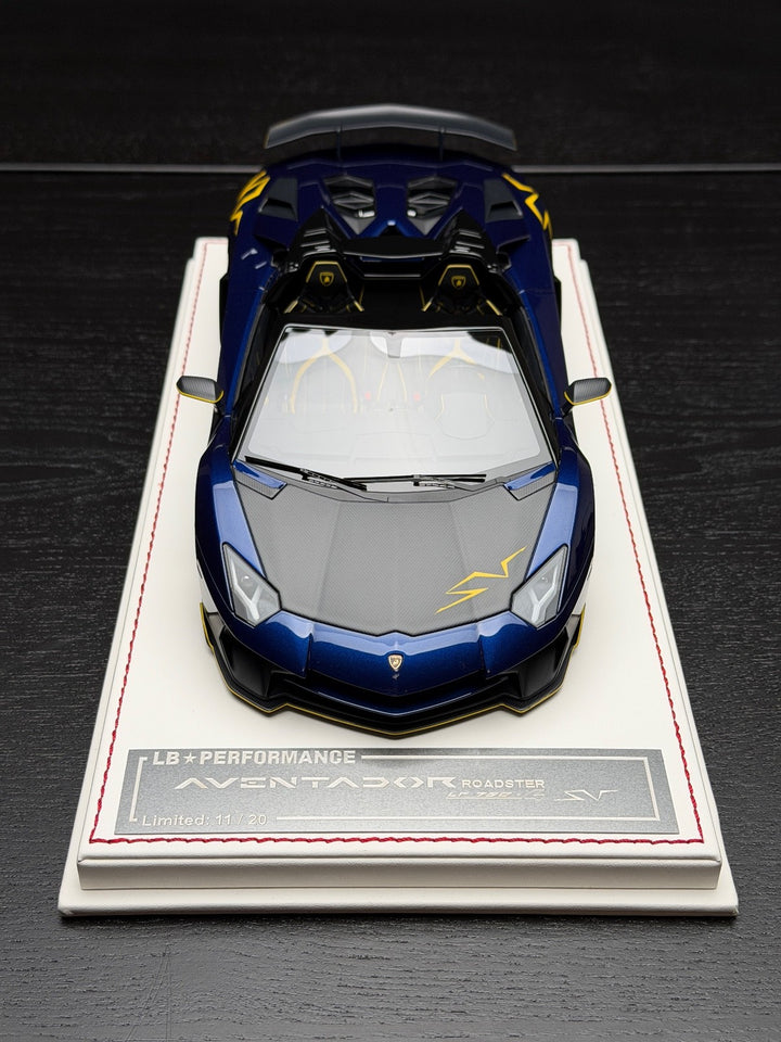 Lamborghini Aventador SV Roadster LBWK (Met. Blue) [Davis & Giovanni] 1:18 scale