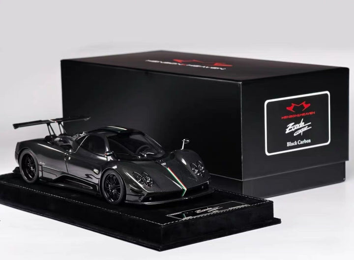 Pagani Zonda Cinque (Full Black Carbon Fiber) [Henson & Heaven] 1/18 scale