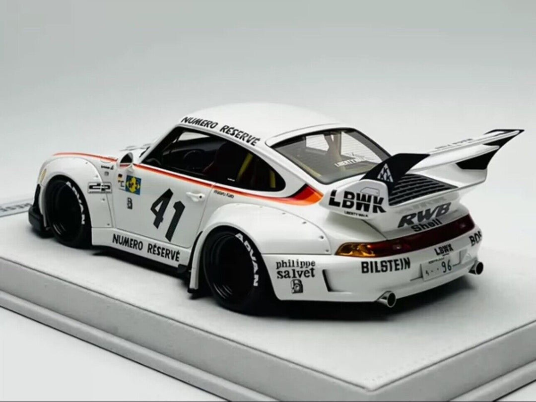 Porsche 911 993 RWB (Numero Reserve 41 White) [FuelMe Model] 1/18 scale