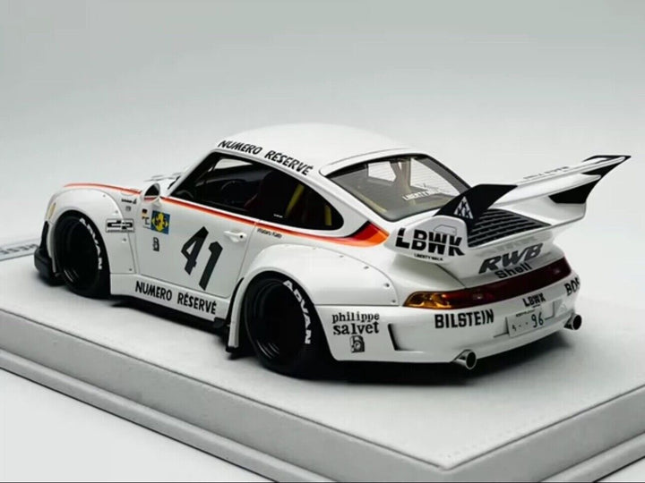 Porsche 911 993 RWB (Numero Reserve 41 White) [FuelMe Model] 1/18 scale
