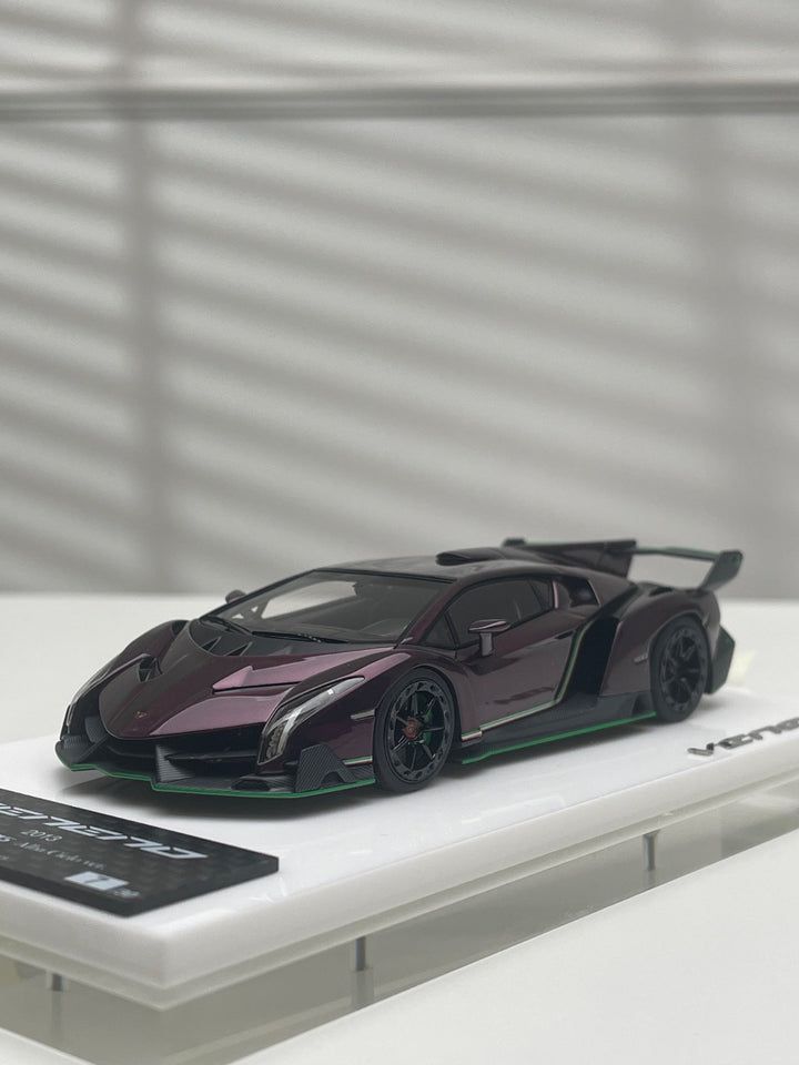 Lamborghini Veneno (Alba Cielo) [Make Up AXELLWORKS] 1:43 scale