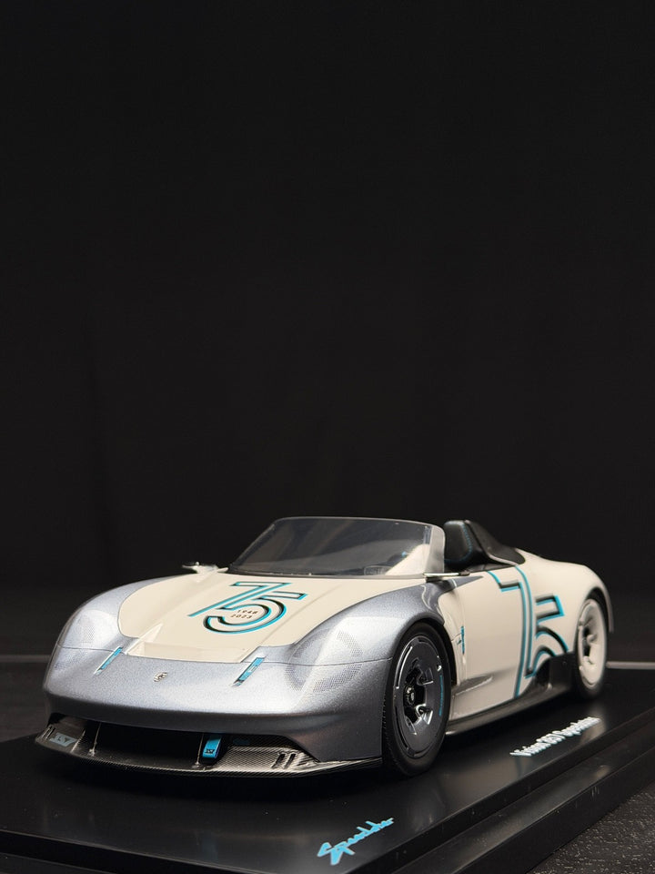 Porsche Vision 357 Speedster (White/ Silver 75th Anniversary) [Spark] 1:18 scale