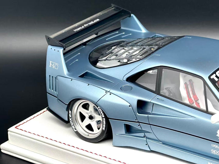 Ferrari F40 LBWK (Metallic Light Blue) [Davis & Giovanni] 1:18 scale