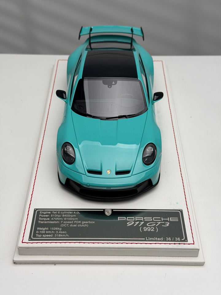Porsche 911 GT3 (Mint Green) [Davis & Giovanni] 1/18 scale