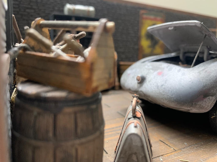 Classic Ferrari Barn Find/ Garage Diorama [1:18 scale]