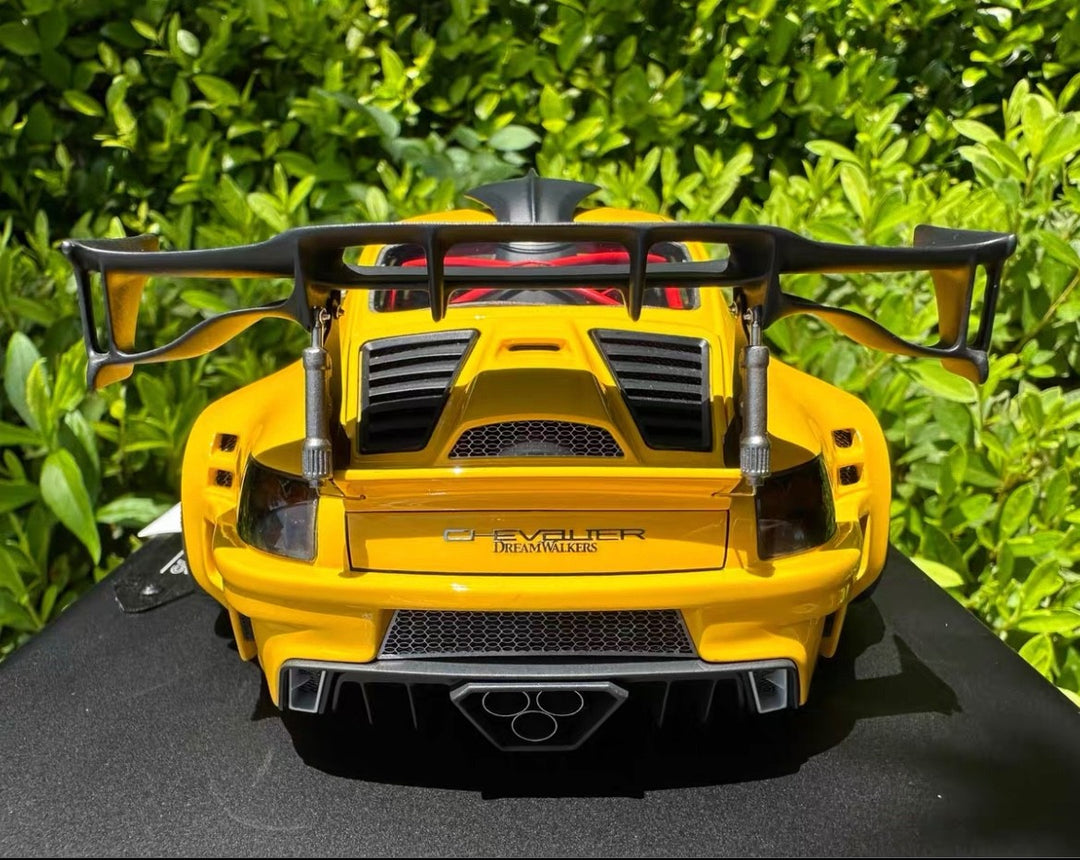 Porsche 911 "CHEVALIER" D995 (Gloss Yellow) [DreamWalkers] 1/18 scale