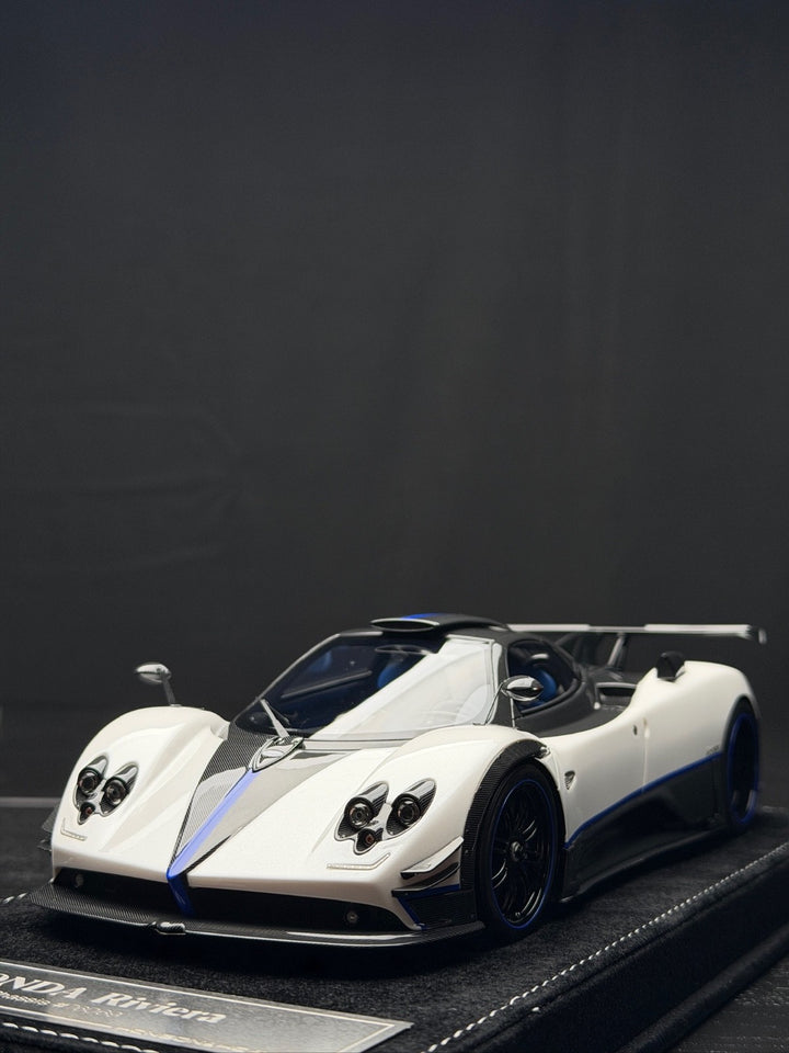 Pagani Zonda Riviera (White/ Carbon) [Henson&Heaven] 1/18 scale