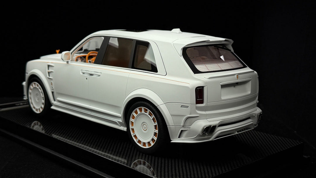 Rolls-Royce Cullinan Mansory (Matte White/ Orange) [Custom] 1/18 scale