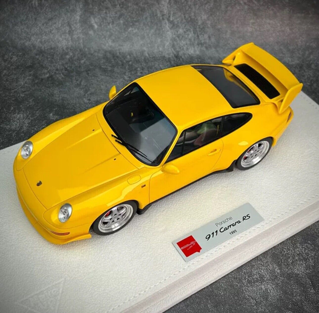 Porsche 911 993 Carrera RS (Yellow) [Make up] 1/18 scale