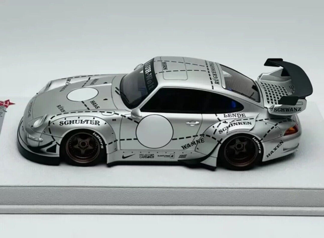 Porsche 911 993 RWB (Silver Phantom) [FuelMe Model] 1/18 scale