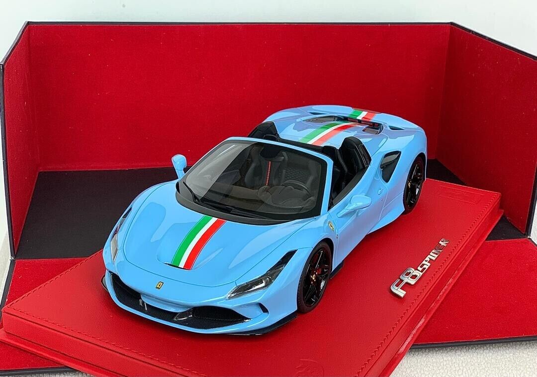 Ferrari F8 Spider (Light Blue) [BBR] 1/18 scale