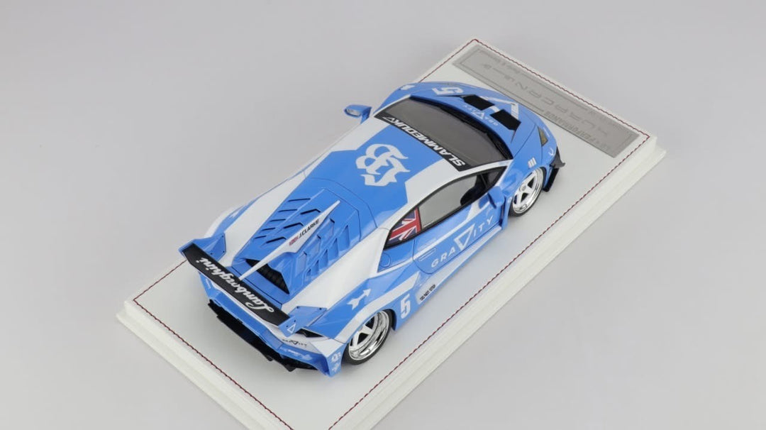 Lamborghini Huracan LBWK (Blue GRAVITY) [Davis & Giovanni] 1/18 scale