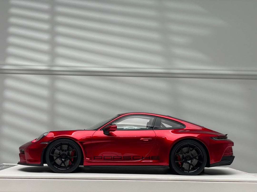 Porsche 911 S/T (Metallic Red/ Black Rims) [Ivy Merit Model] 1/18 scale