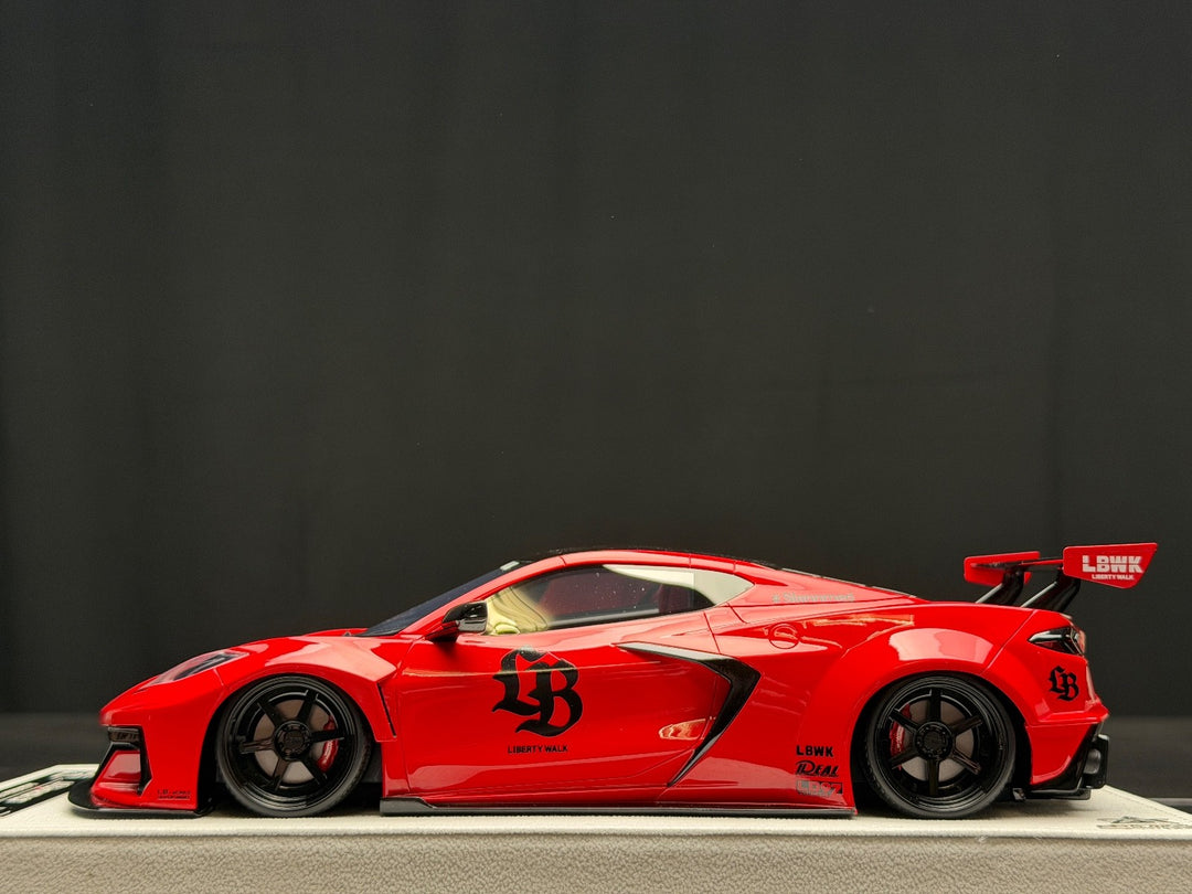 Chevrolet Corvette C8 LBWK (Red) [BBA Model] 1/18 scale – Collectors Cartel