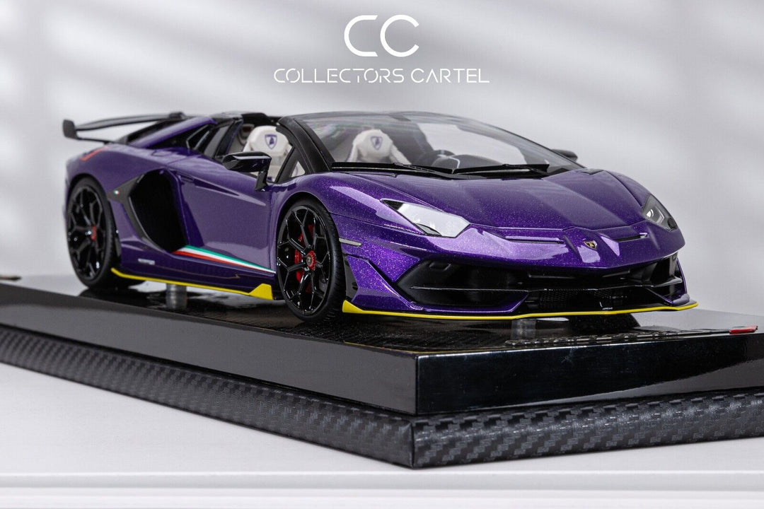 Lamborghini Aventador Roadster SVJ (Metallic Purple) [MR Collection] 1:18 scale