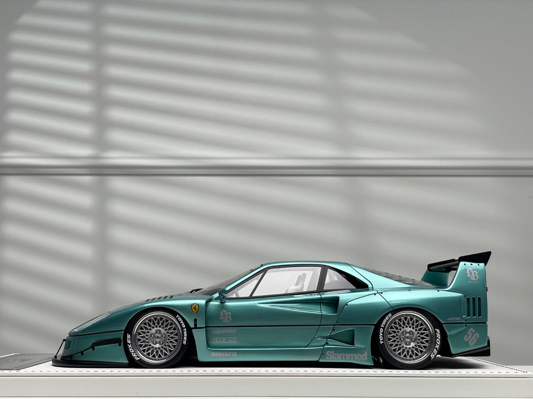 Ferrari F40 LBWK (Metallic Turquoise) [Davis & Giovanni] 1:18 scale