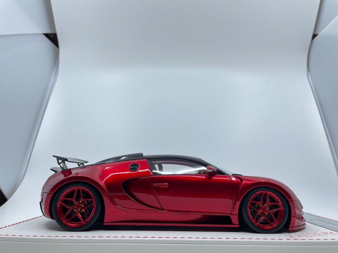 Bugatti Veyron Mansory "Vincero" (Red, SIGNED) [Davis & Giovanni] 1:18 scale