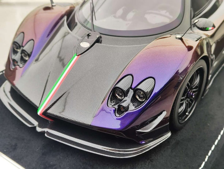 Pagani Zonda Cinque (Chameleon Purple/ Carbon) [Henson & Heaven] 1/18 scale