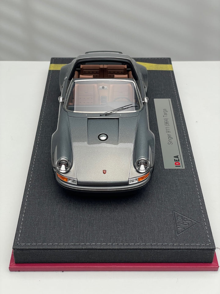 Porsche 911 Singer Targa (Gun Metallic) [Make Up IDEA] 1/18 scale