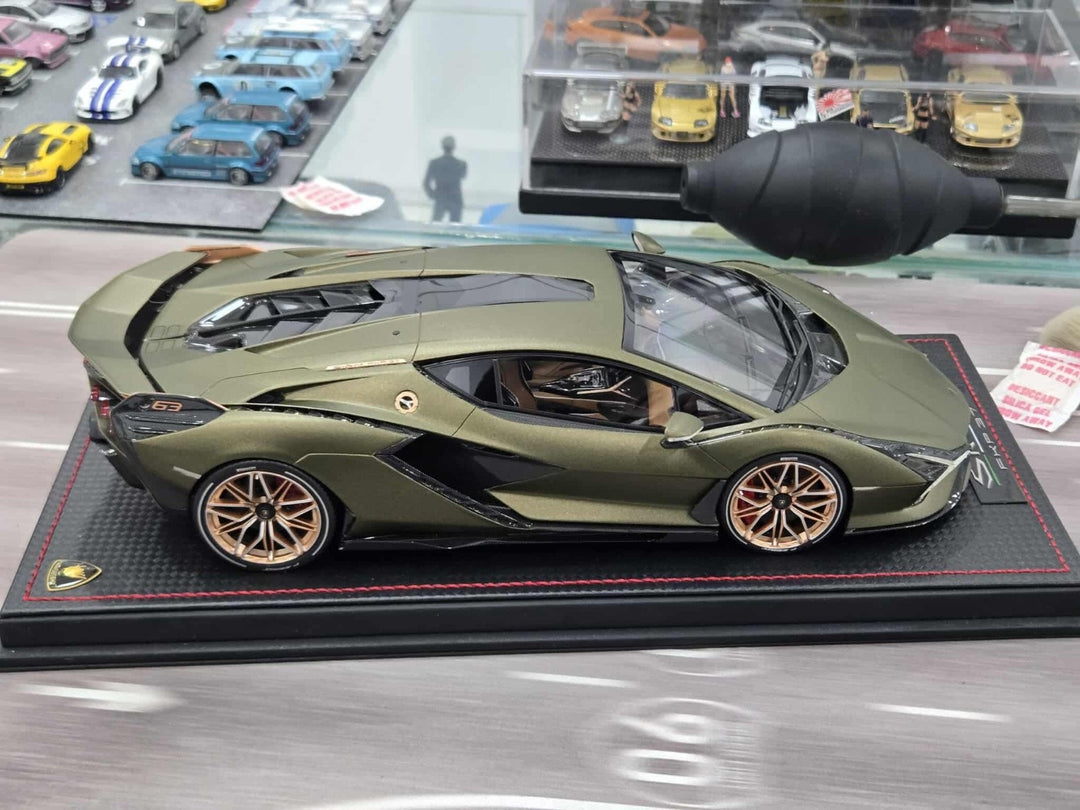 Lamborghini SIAN FKP 37 (Matte Dark Green) [MR Collection] 1/18 scale