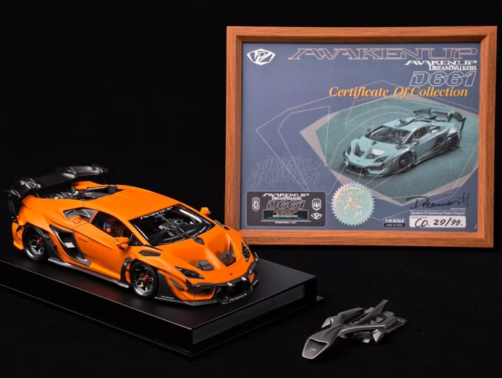 Lamborghini Huracan Awakenup-D661 (Orange) [DreamWalkers] 1/18 scale