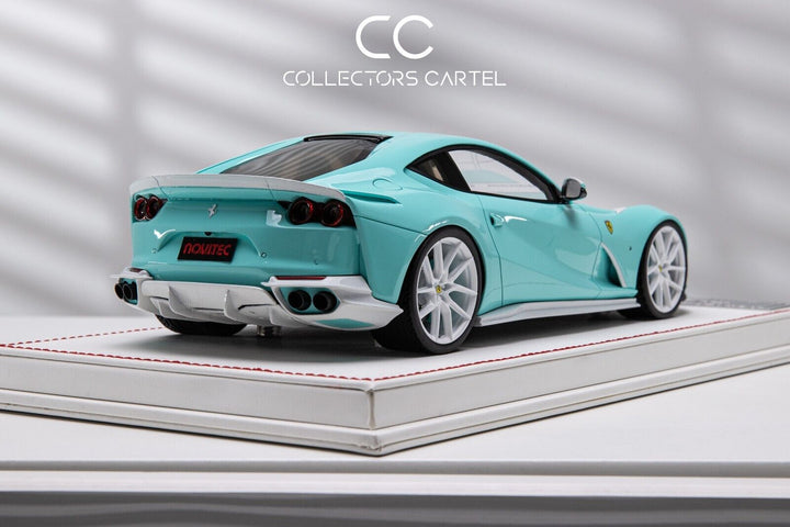 Ferrari 812 Superfast NOVITEC (Tiffany Blue/White Carbon)[Davis & Giovanni] 1:18