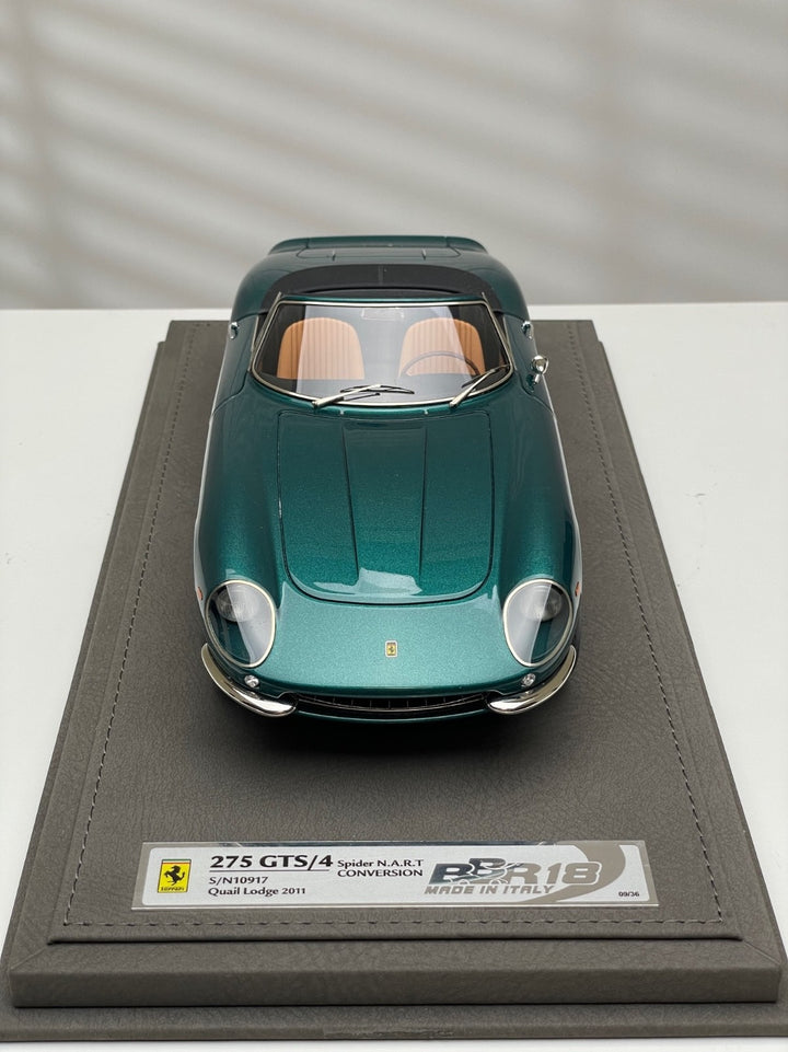 Ferrari 275 GTS/4 Spider N.A.R.T. Conversion (Metallic Green) [BBR] 1:18 scale