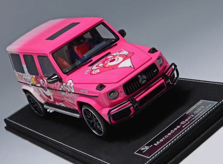 Mercedes-Benz AMG G63 (Pink Lots-o'-Huggin' Bear Decals)[Vehicle Art] 1/18 scale
