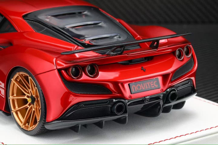 Ferrari F8 Tributo NOVITEC (Candy Red/ Gold Rims) [Davis & Giovanni] 1/18 scale