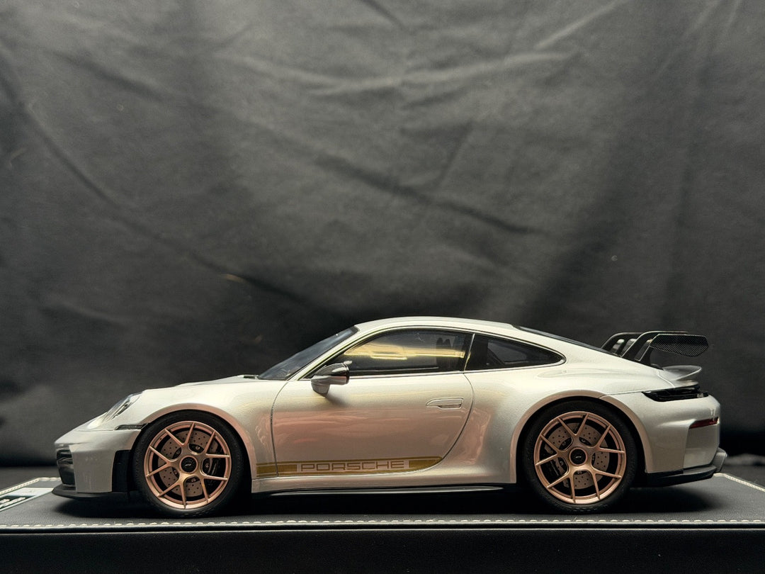 Porsche 911 GT3 (Silver/ Gold) [IVY Model] 1:18 scale