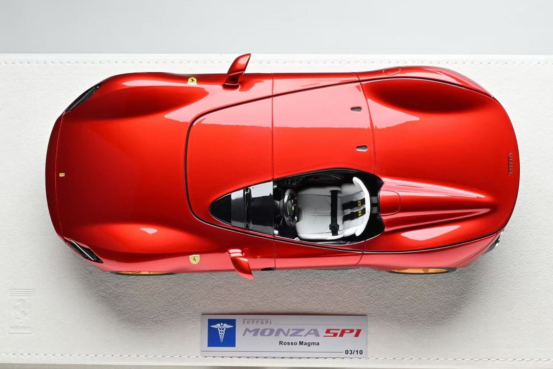 Ferrari Monza SP1 (Rosso Magma/ with Helmet) [Hermez Collection] 1/18 scale