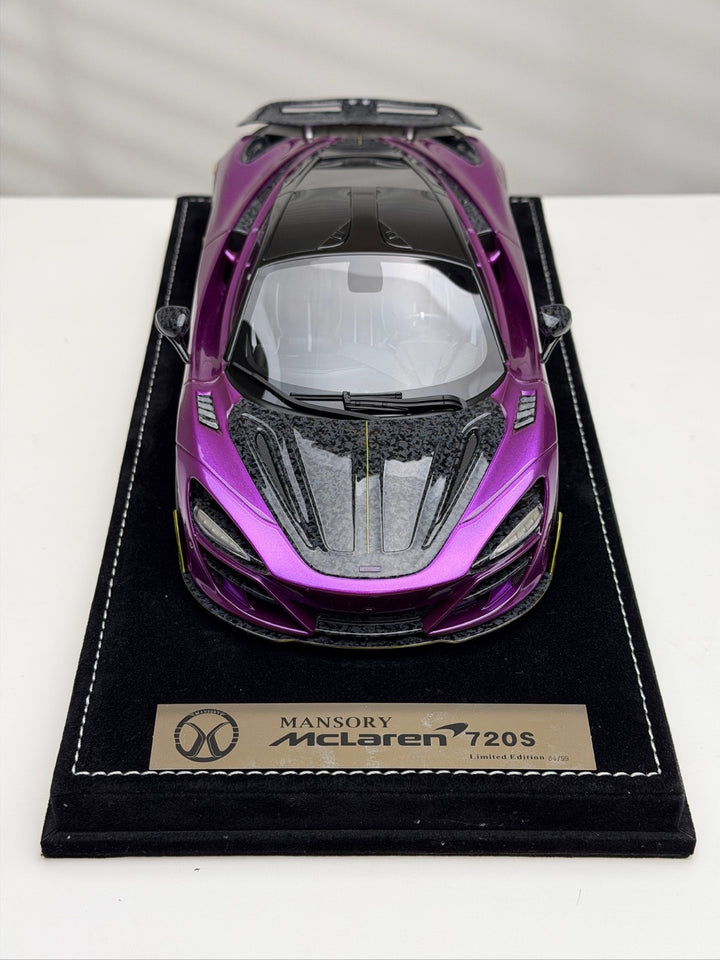 McLaren 720s Mansory (Purple) [Timothy & Pierre] 1/18 scale