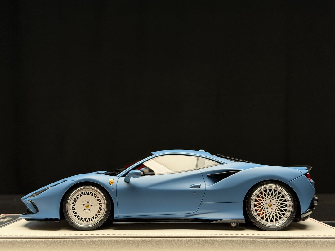 Ferrari F8 Tributo NOVITEC (Matte Blue) [Davis & Giovanni] 1:18 scale - 1 OF 1