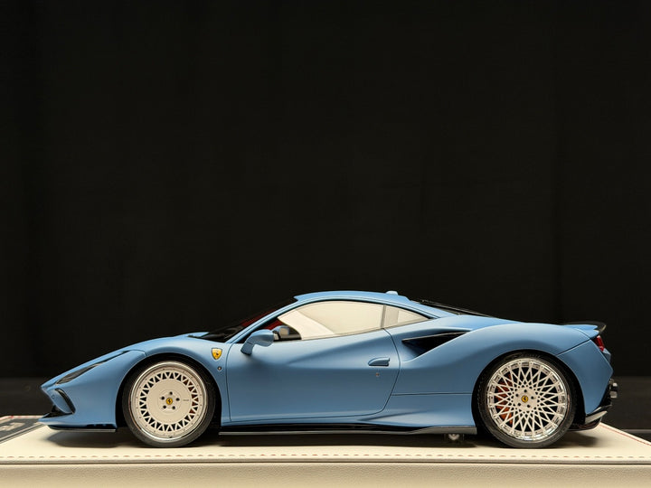 Ferrari F8 Tributo NOVITEC (Matte Blue) [Davis & Giovanni] 1:18 scale - 1 OF 1