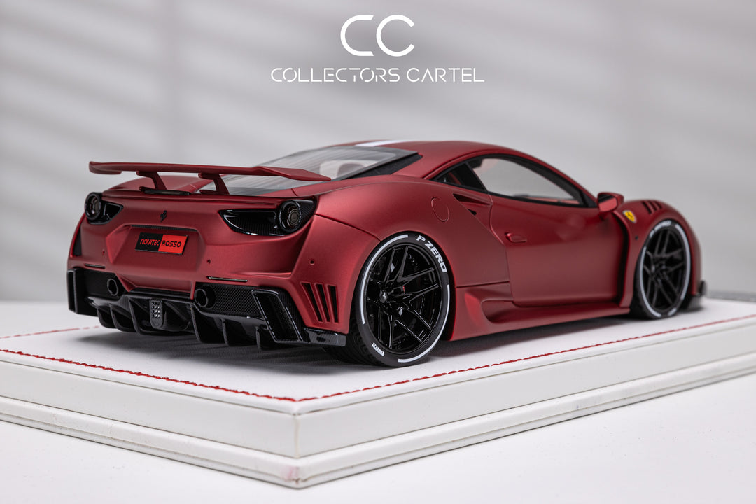 Ferrari 488 GTB N-LARGO NOVITEC (Matt Chrome Red) [Davis & Giovanni] 1:18 scale