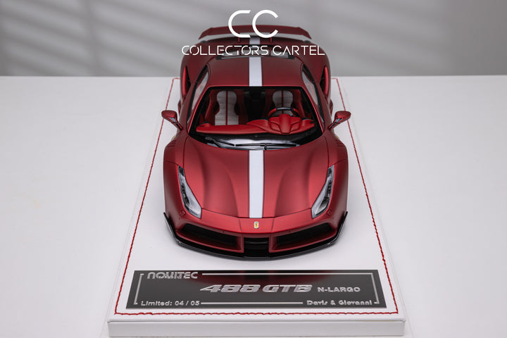 Ferrari 488 GTB N-LARGO NOVITEC (Matt Chrome Red) [Davis & Giovanni] 1:18 scale